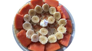 pancake with papaya